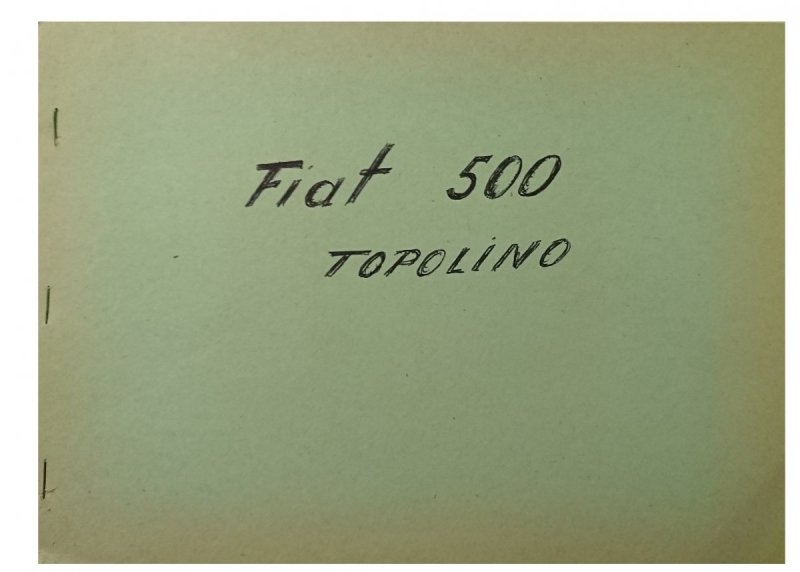 FIAT 500 TOPOLINO. LEADING FEATURES DRIVING THE CAR