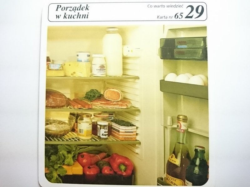 KARTA KULINARNA NR 65 PORZĄDEK W KUCHNI