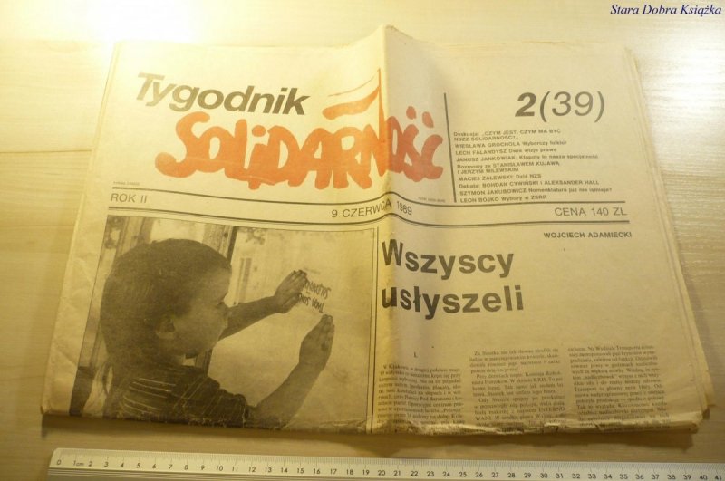 TYGODNIK SOLIDARNOŚĆ ROK II 9 CZERWCA 1989