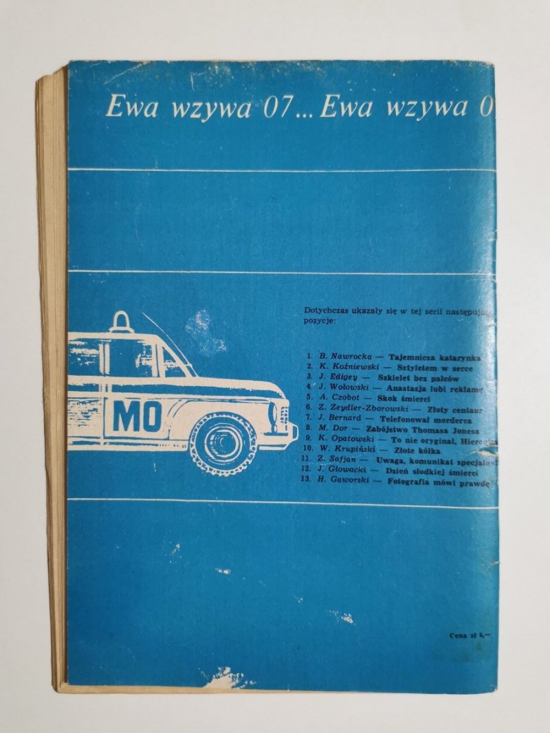 EWA WZYWA 07 NR 14 ŚWIECZNIK MAURÓW - H. Turbacz 1969