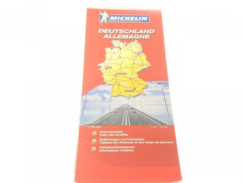 DEUTSCHLAND ALLEMAGNE 1:750 000