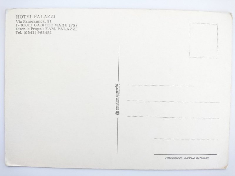 HOTEL PALAZZI. VIA PANORAMICA 