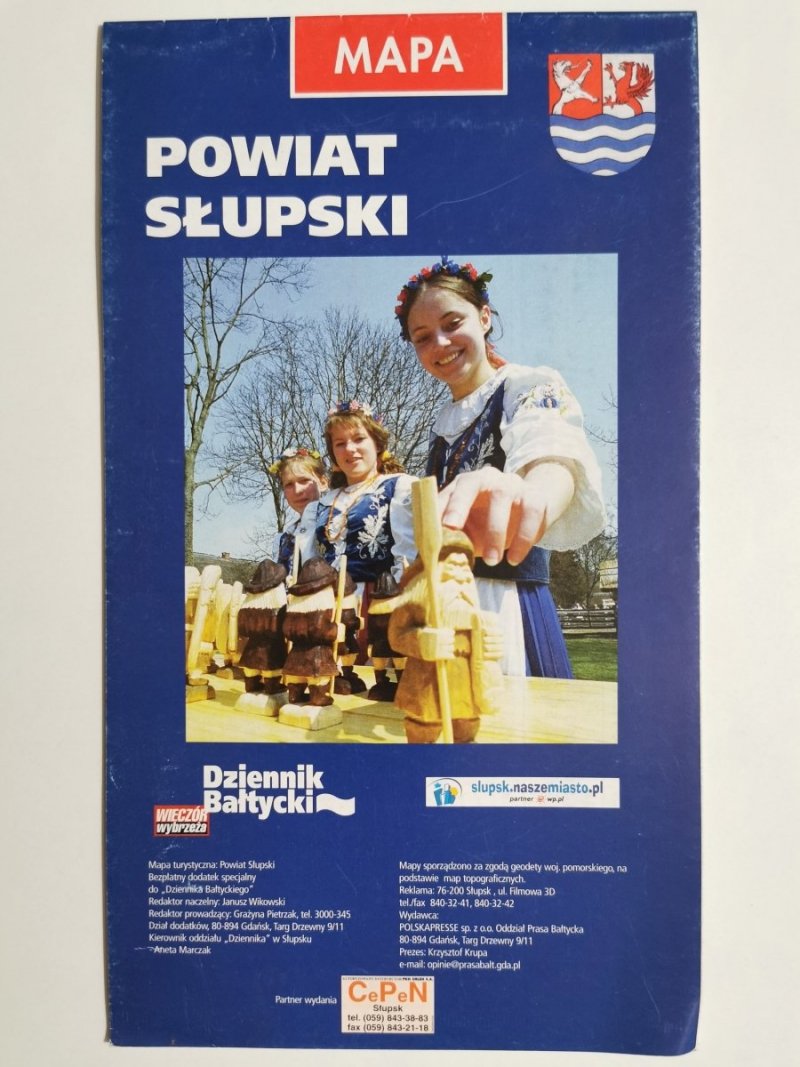 POWIAT SŁUPSKI. MAPA Z OGŁOSZENIAMI 
