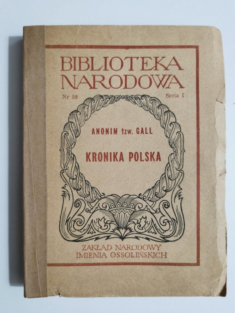 KRONIKA POLSKA - Anonim tzw. Gall 1965