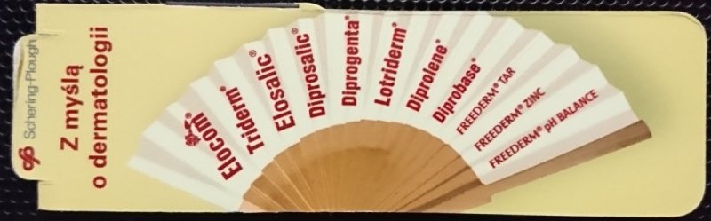 TRIDERM. DIPROGENTA LOTRIDERM. MINI ZAKŁADKA Z MAGNESEM
