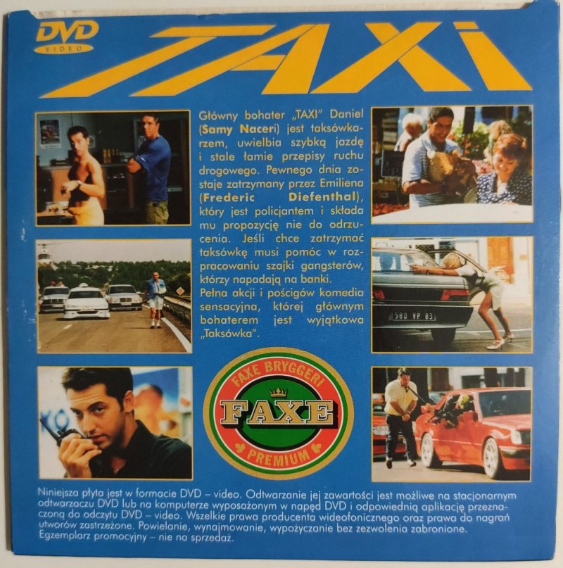 DVD. TAXI – S. NACERI