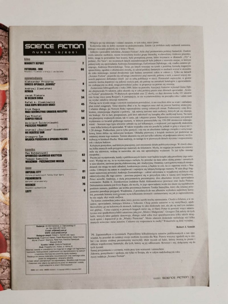 SCIENCE FICTION NR 10 (10) 2001