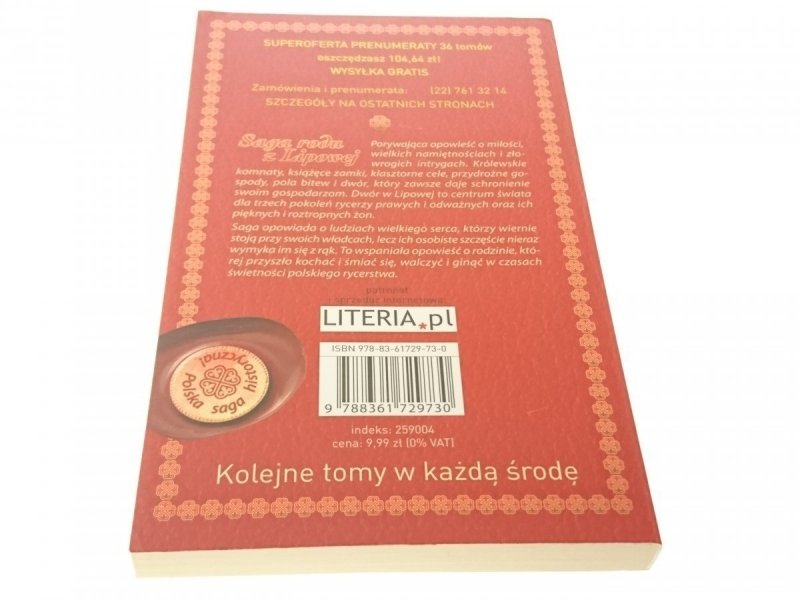 SAGA RODU Z LIPOWEJ TOM 32 PANNA WODNA 2010