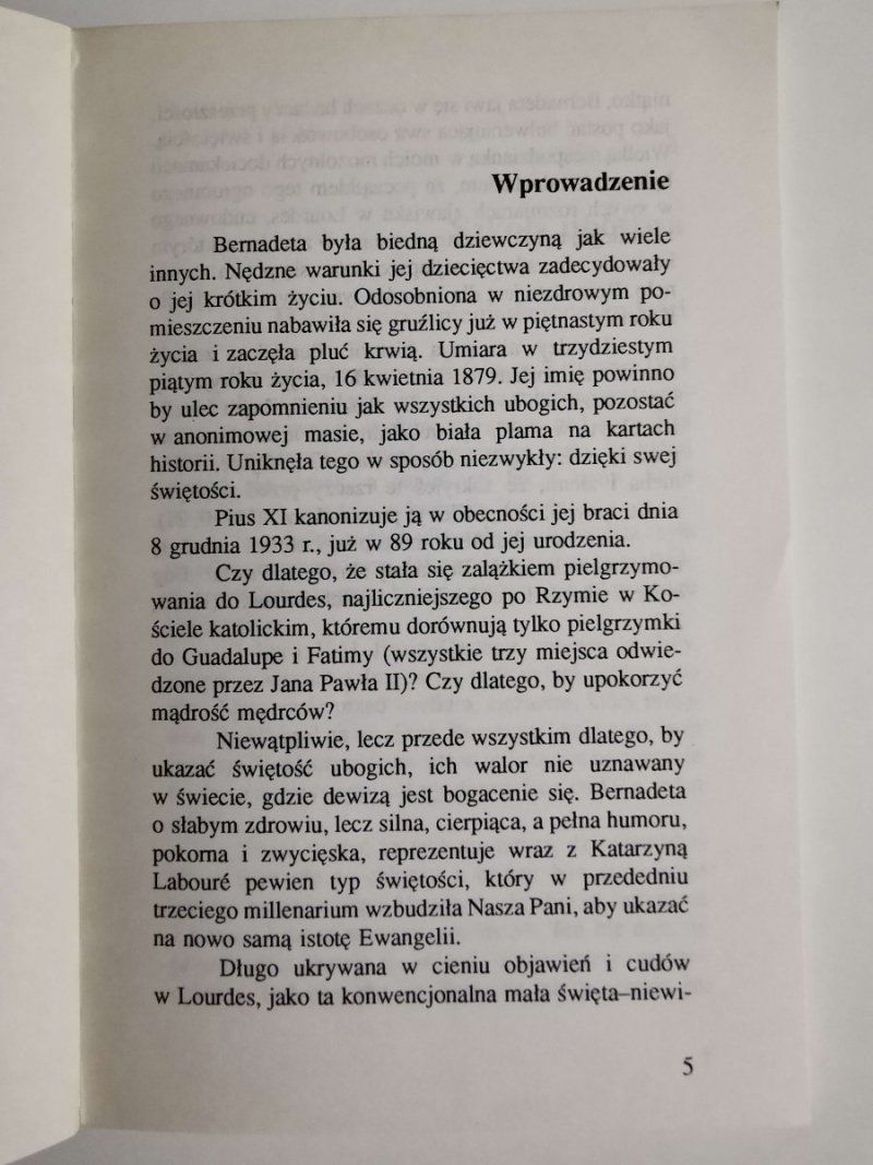 KRÓTKI ŻYCIORYS BERNADETTY - Rene Laurentin 