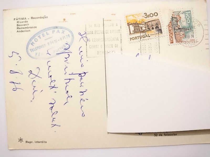 FATIMA – RECORDACAO. RICORDO