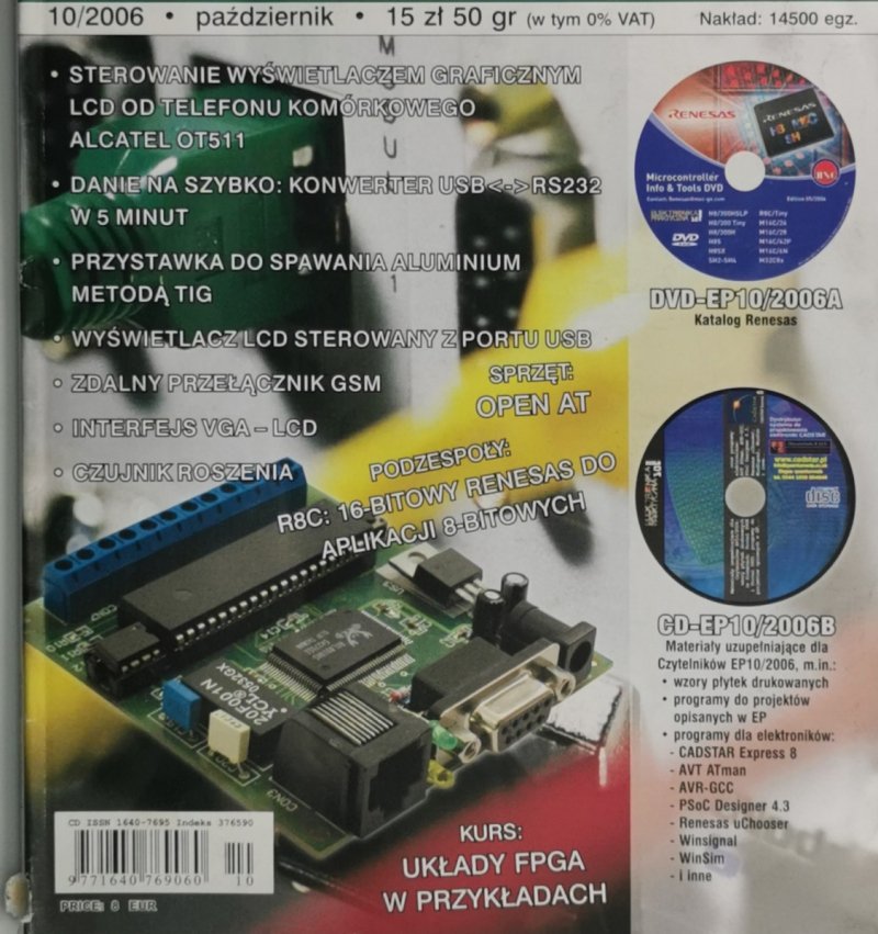 ELEKTRONIKA PRAKTYCZNA 10/2006 DVD+CD-ROM