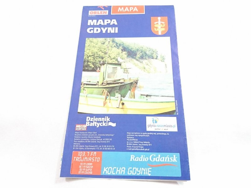 MAPA GDYNI. MAPA Z OGŁOSZENIAMI