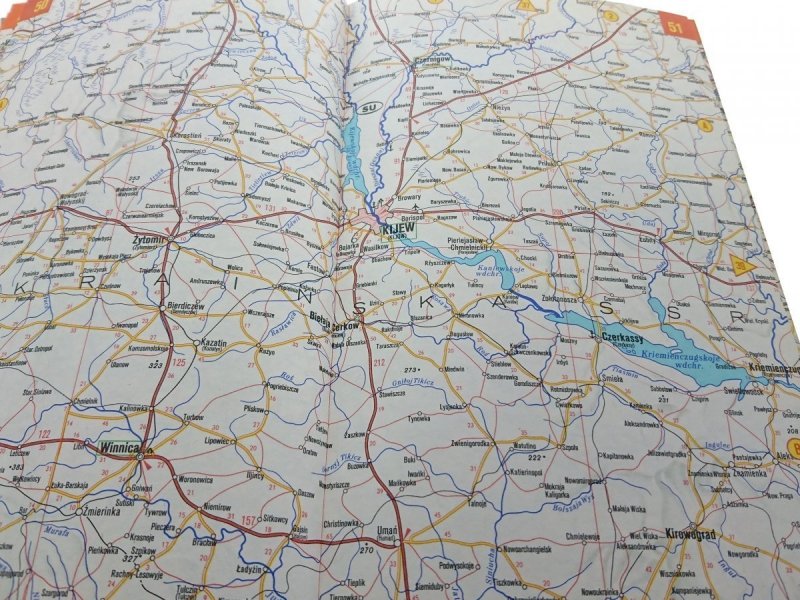 EUROPA ATLAS SAMOCHODOWY 1986