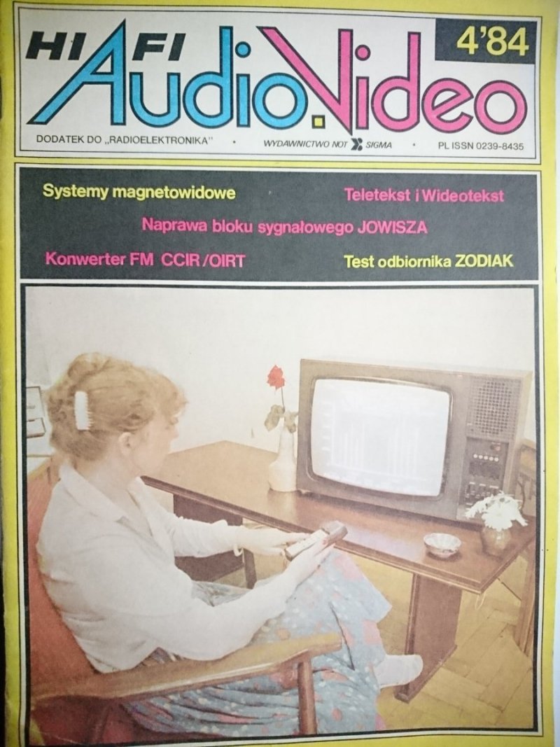 HIFI AUDIO VIDEO NR 4 '84