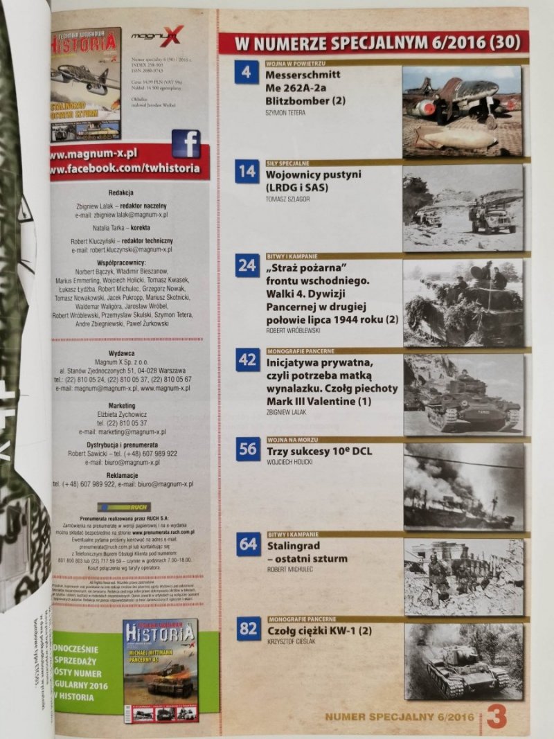 TECHNIKA WOJSKOWA HISTORIA NUMER SPECJALNY 6/2016