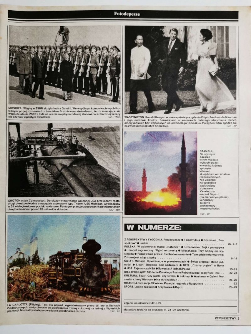 PERSPEKTYWY NUMER 33 (674) 1 PAŹDZIERNIKA 1982