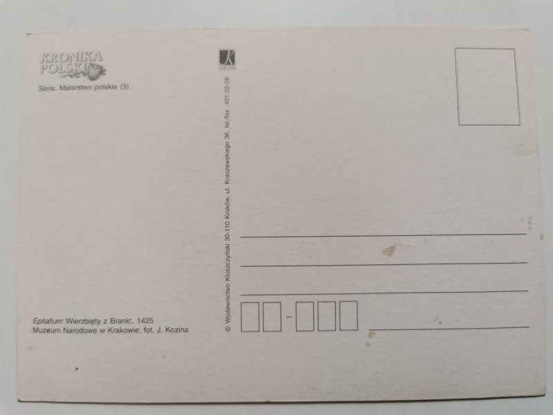 EPITAFIUM WIERZBIĘTY Z BRANIC. MUZEUM W KRAKOWIE FOT. KOZINA