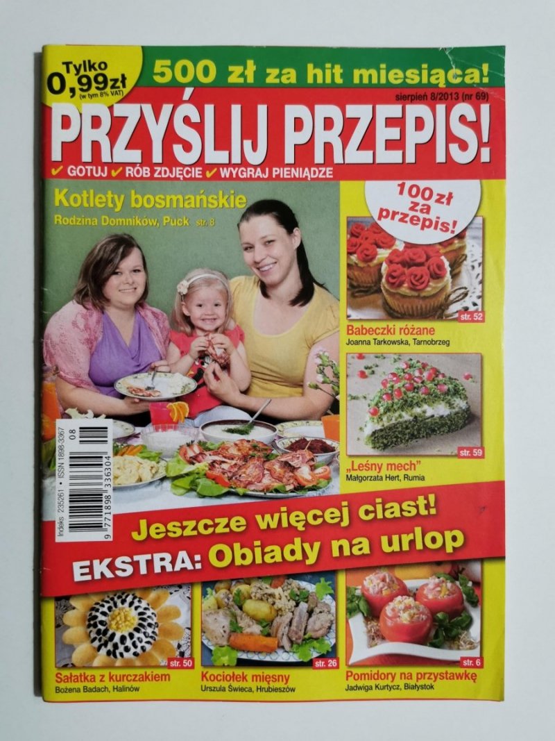 PRZYŚLIJ PRZEPIS! SIERPIEŃ 8/2013 (NR 69)