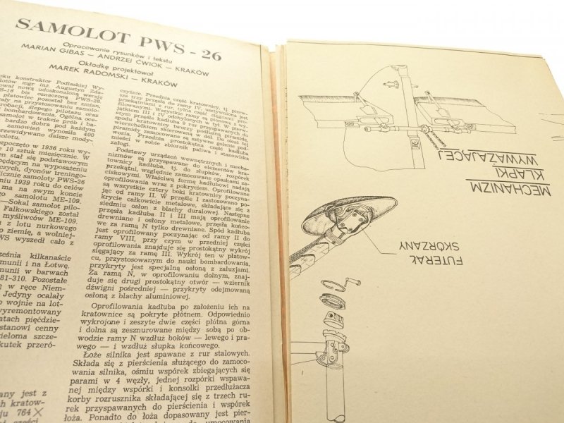 PLANY MODELARSKIE 67 NR 3-1975 SAMOLOT PWS-26
