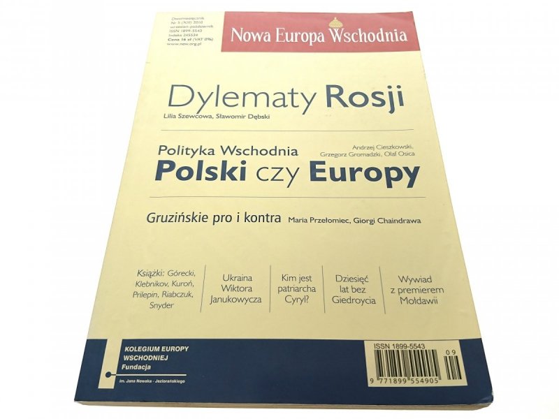 NOWA EUROPA WSCHODNIA NR 5 (XIII) 2010