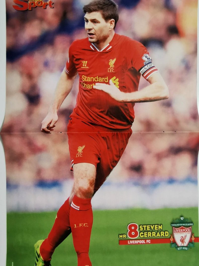BRAVO SPORT PLAKAT. STEVEN GERARD (LIVERPOOL) SAMUEL E'TO (CHELSEA)