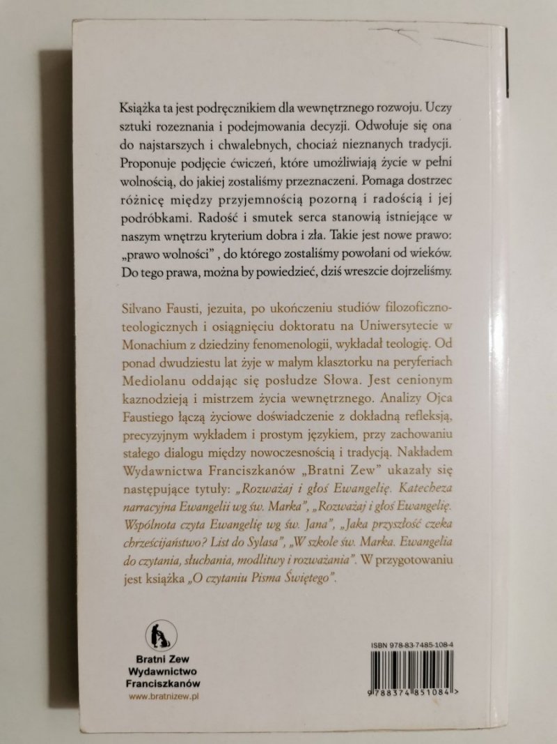 SZTUKA ROZEZNANIA I PODEJMOWANIA DECYZJI - Silvano Fausti 