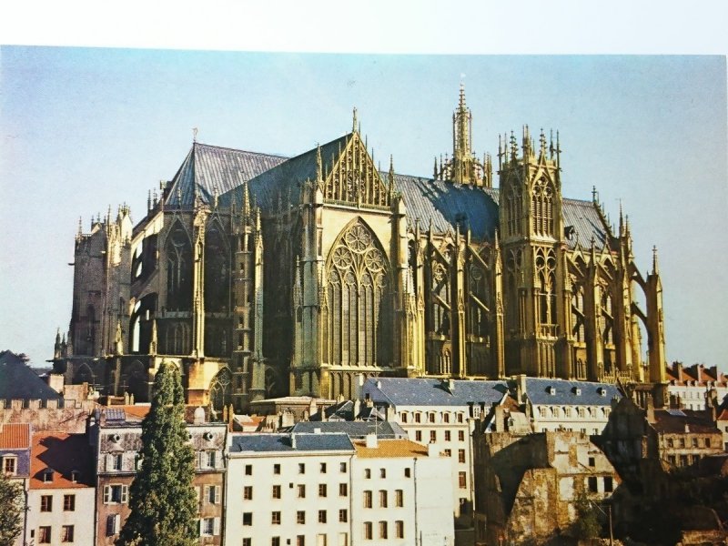 METZ (MOSELLE) CATHEDRALE SAINT-ETIENNE VUE DEPUIS