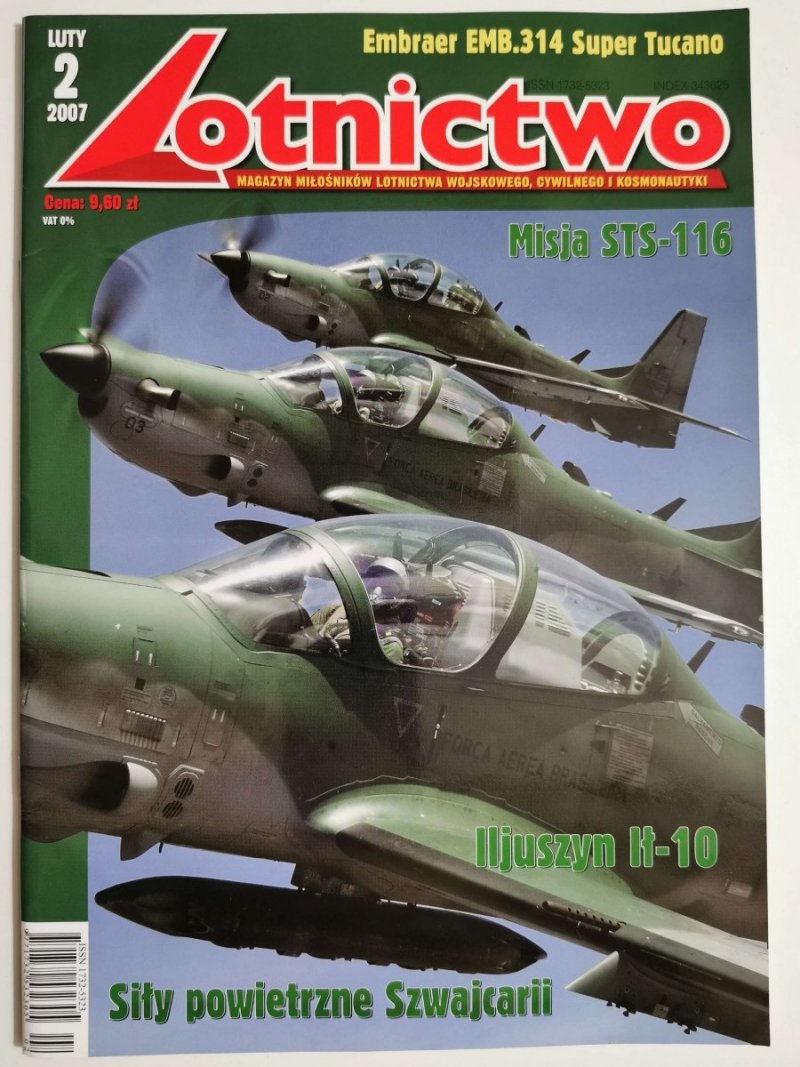 LOTNICTWO NR 2 LUTY 2007 EMBRAER EMB. 314 SUPER TUCANO