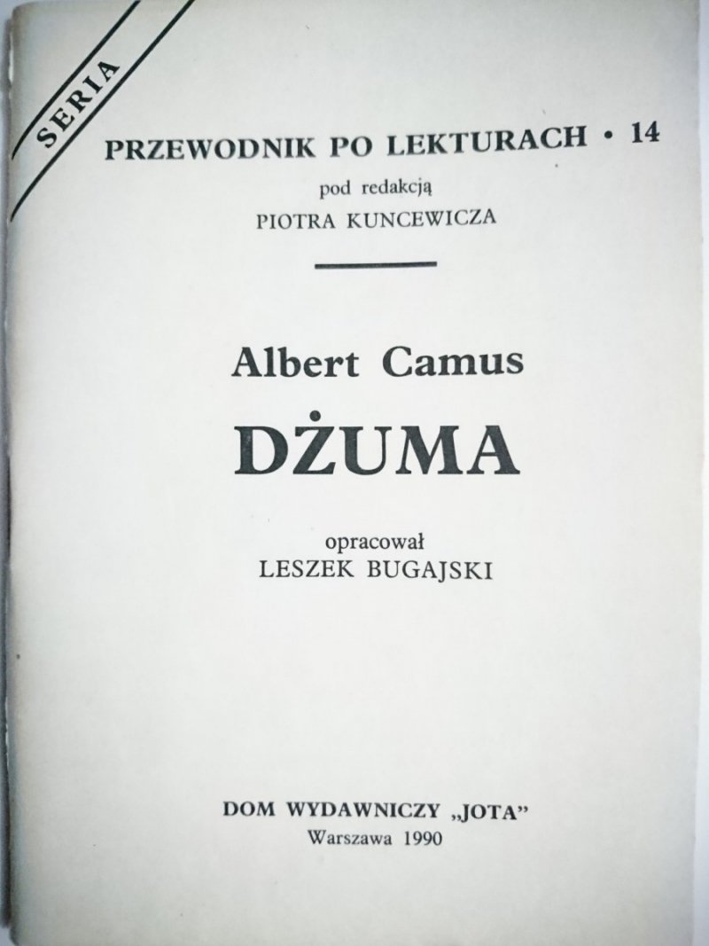 PRZEWODNIK PO LEKTURACH NR 14 DŻUMA - CAMUS