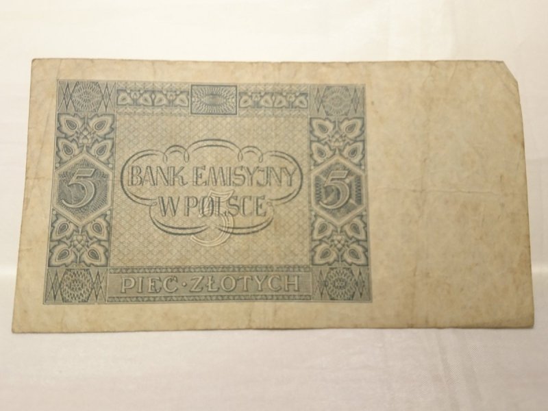 BANKNOT 5 ZŁOTYCH SER. AE 4572690