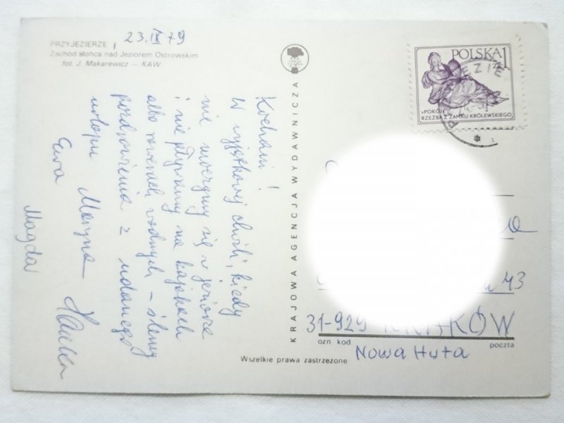 PRZYJEZIERZE. ZACHÓD SŁOŃCA NAD JEZIOREM OSTROWSKIM FOT. MAKAREWICZ
