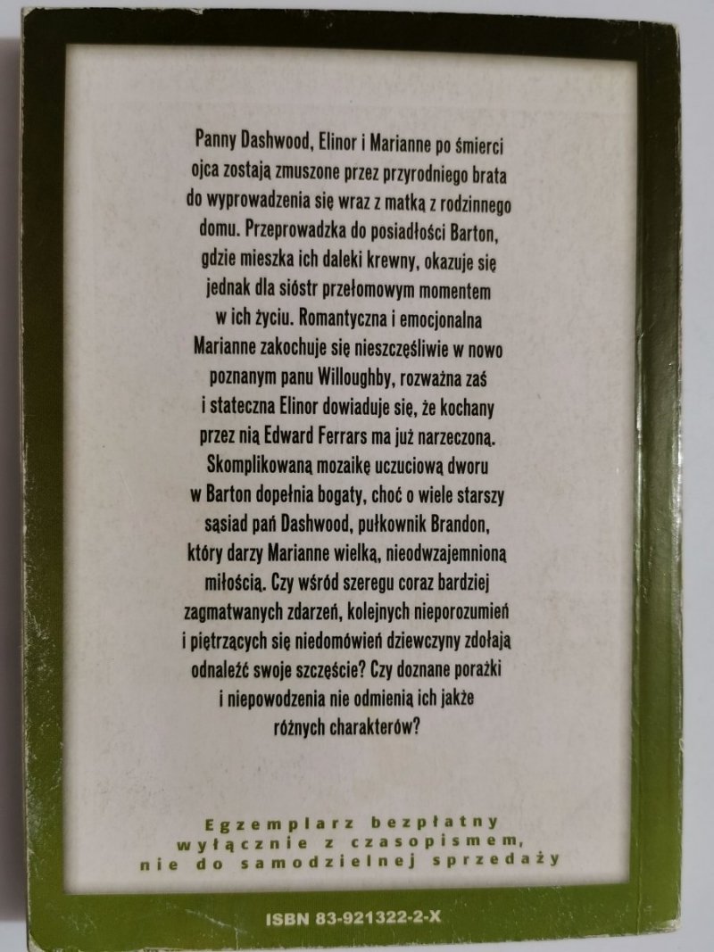 ROZWAŻNA I ROMANTYCZNA - Jane Austen 2004