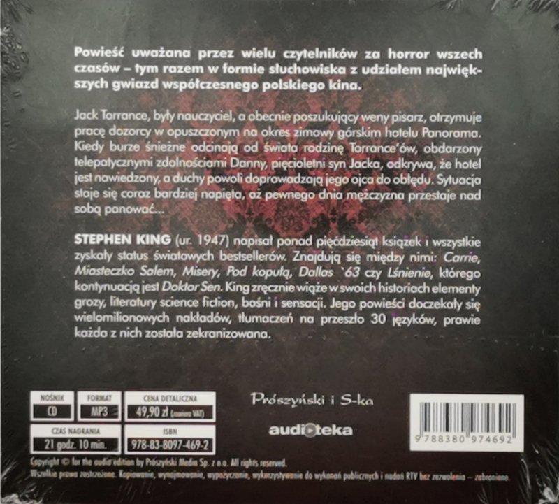 CD. LŚNIENIE - Stephen King