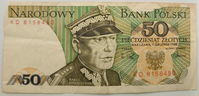 PIĘDZIESIĄT ZŁOTYCH KD 8158450