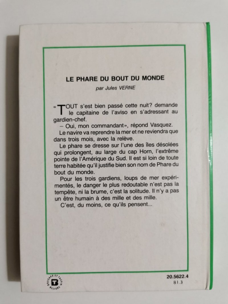 LE PHARE DU BOUT DU MONDE - Jules Verne 1978