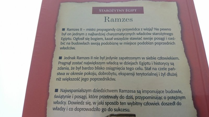 STAROŻYTNY EGIPT. RAMZES. AMBITNY WŁADCA DVD