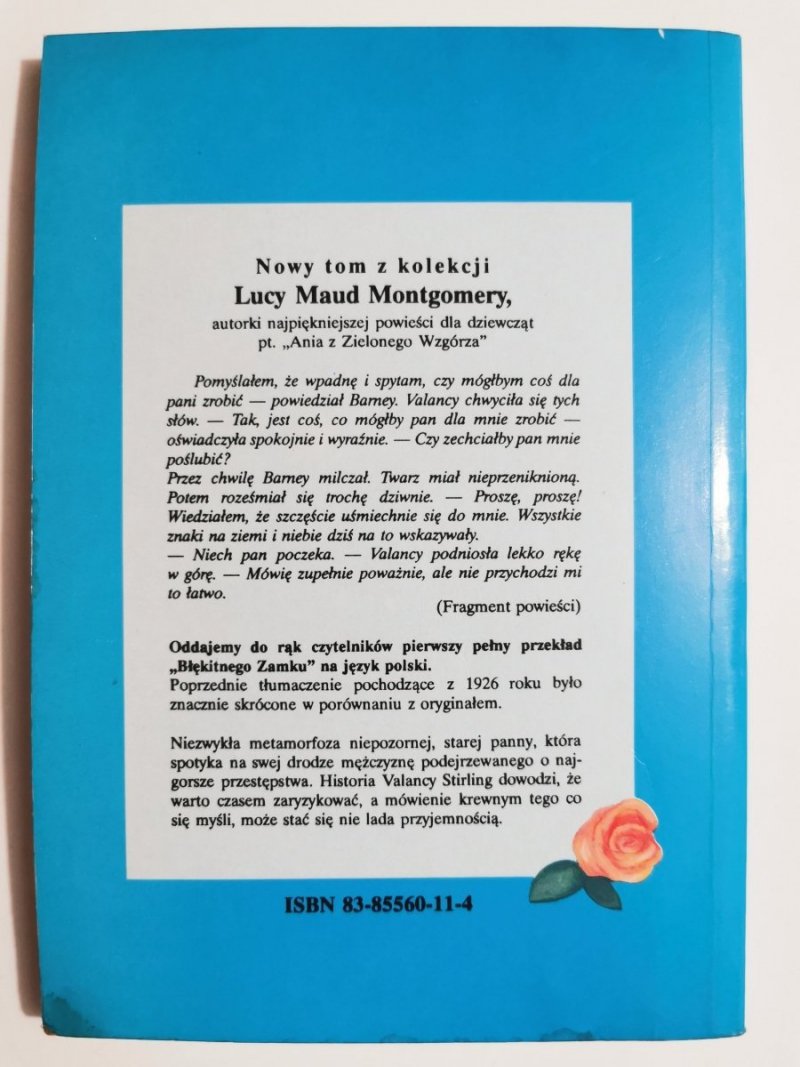 BŁĘKITNY ZAMEK - L. M. Montgomery 1993