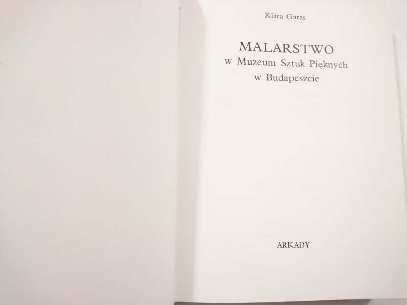 MALARSTWO W MUZEUM SZTUK PIĘKNYCH W BUDAPESZCIE