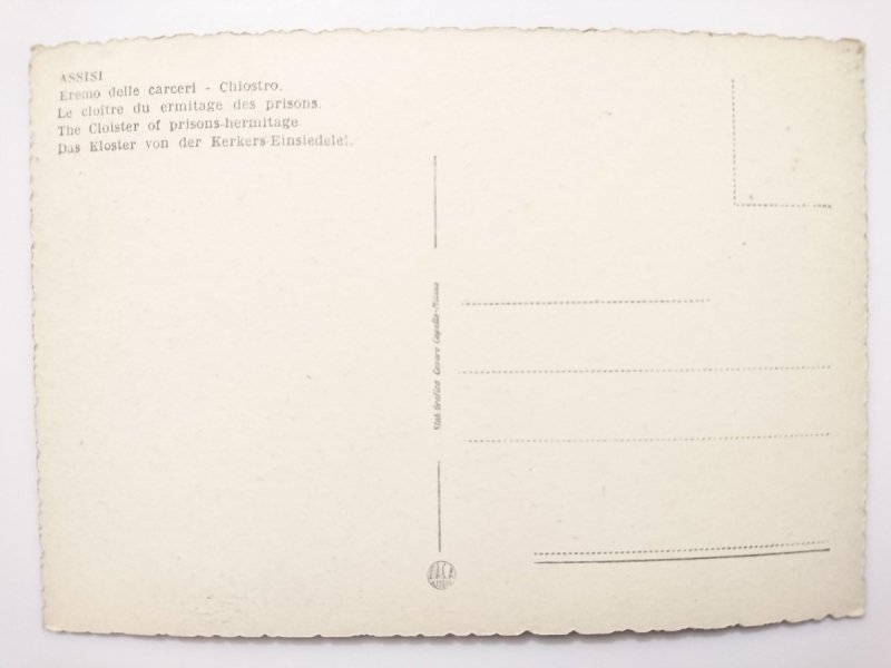 ASSISI. EREME DELLE CARCERI – CHIOSTRO