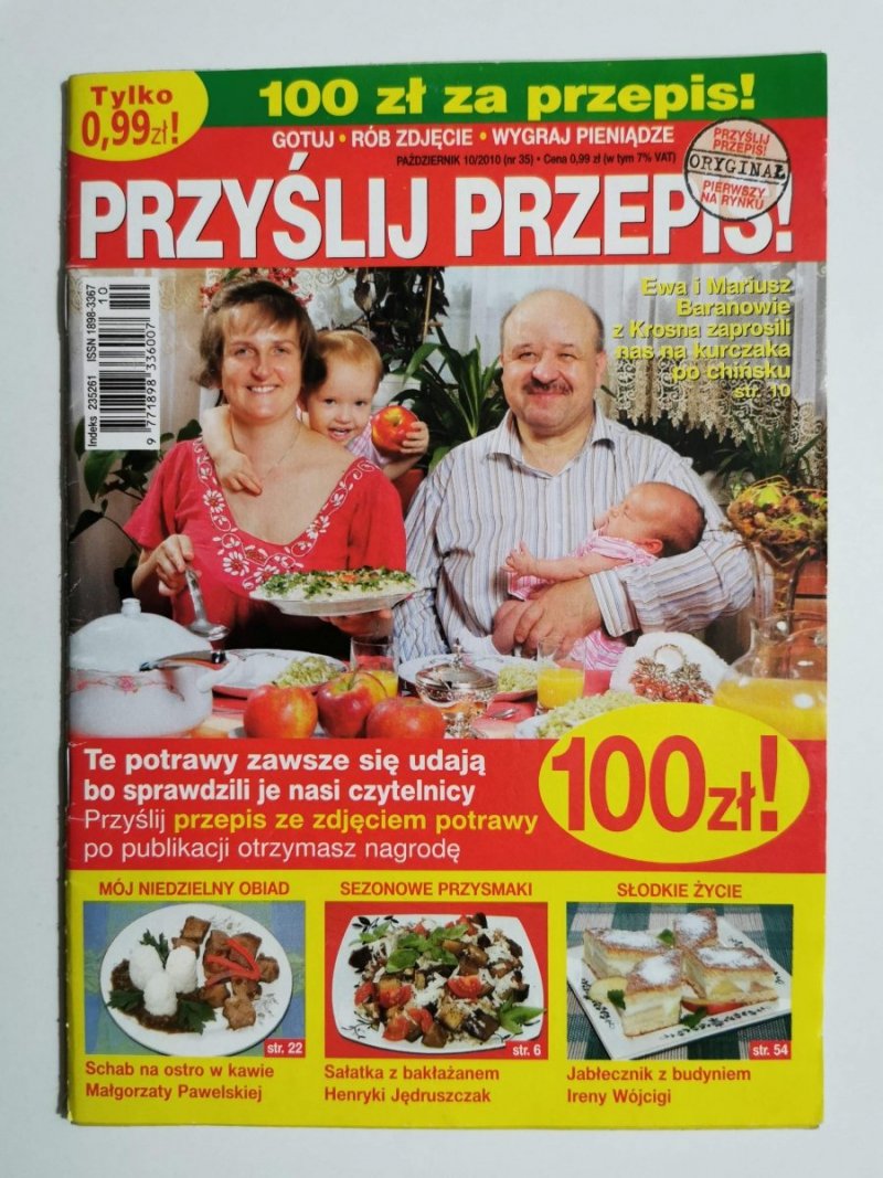 PRZYŚLIJ PRZEPIS! PAŹDZIERNIK 10/2010 (NR 35)