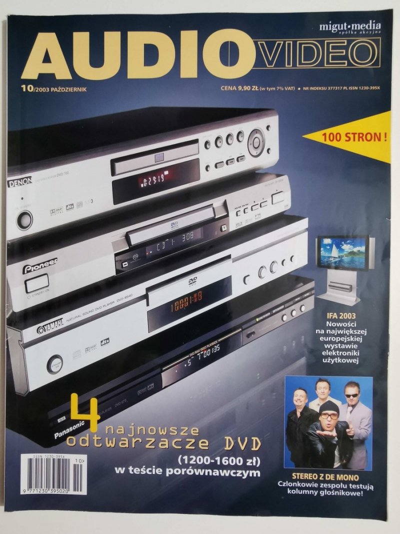 AUDIO VIDEO NR 10/2003 PAŹDZIERNIK 