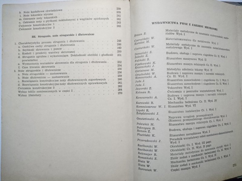 SKRAWANIE I NARZĘDZIA CZĘŚĆ I - W. Brodowicz 1955
