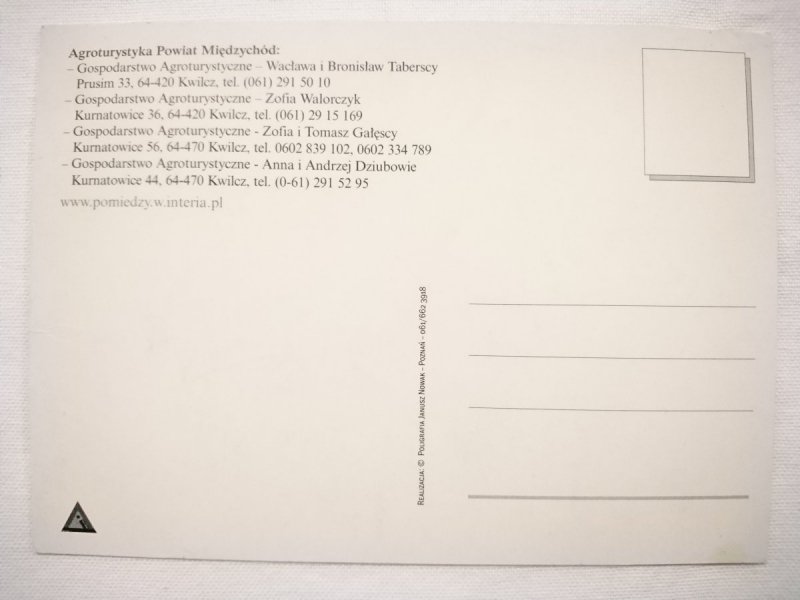 AGROTURYSTYKA. POWIAT MIĘDZYCHÓD. CZTERY UJĘCIA