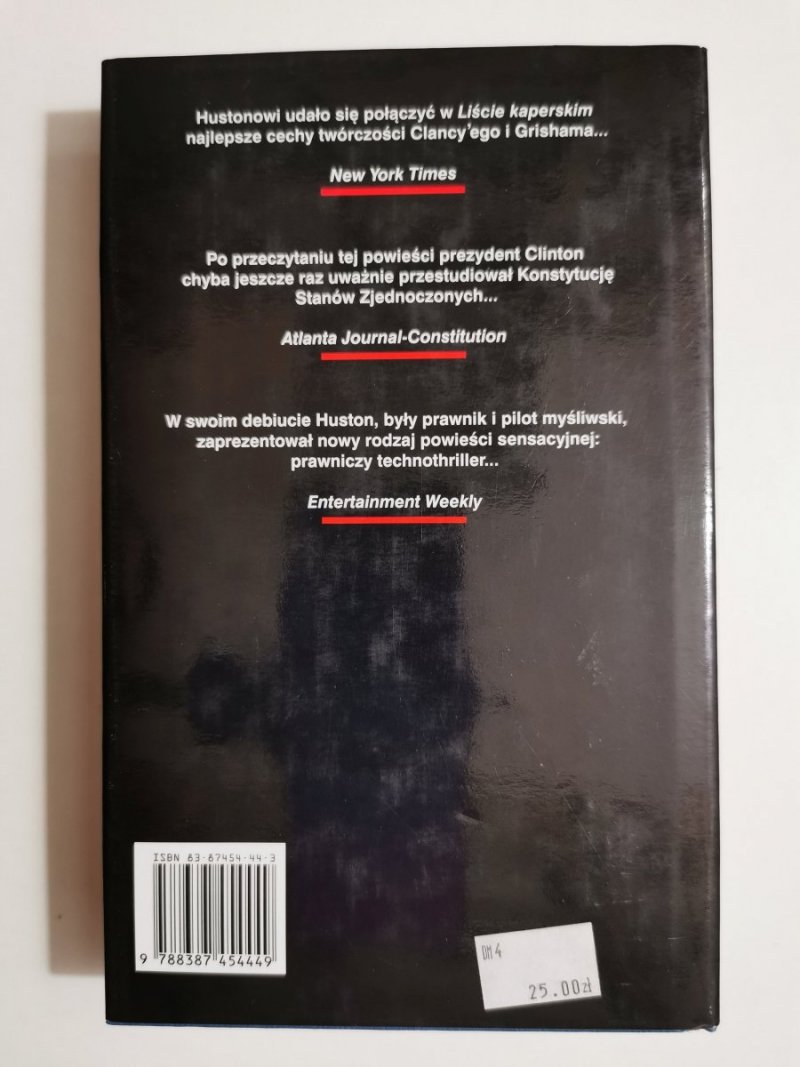 LIST KAPERSKI - James W. Huston 1999