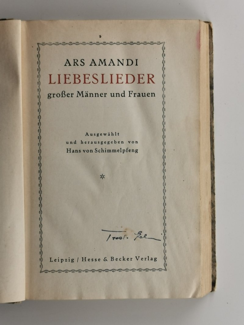 LIEBESLIEDER - Ars Amandi