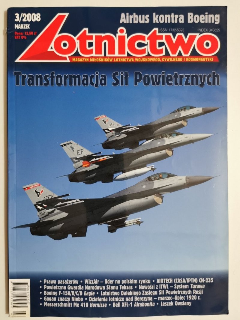 LOTNICTWO 3/2008 MARZEC AIRBUS KONTRA BOEING 