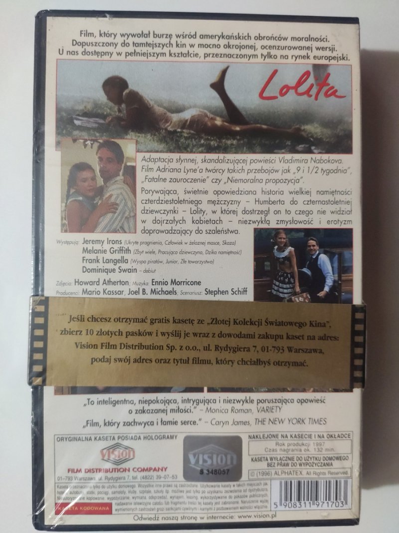 VHS. LOLITA – A. LYNE