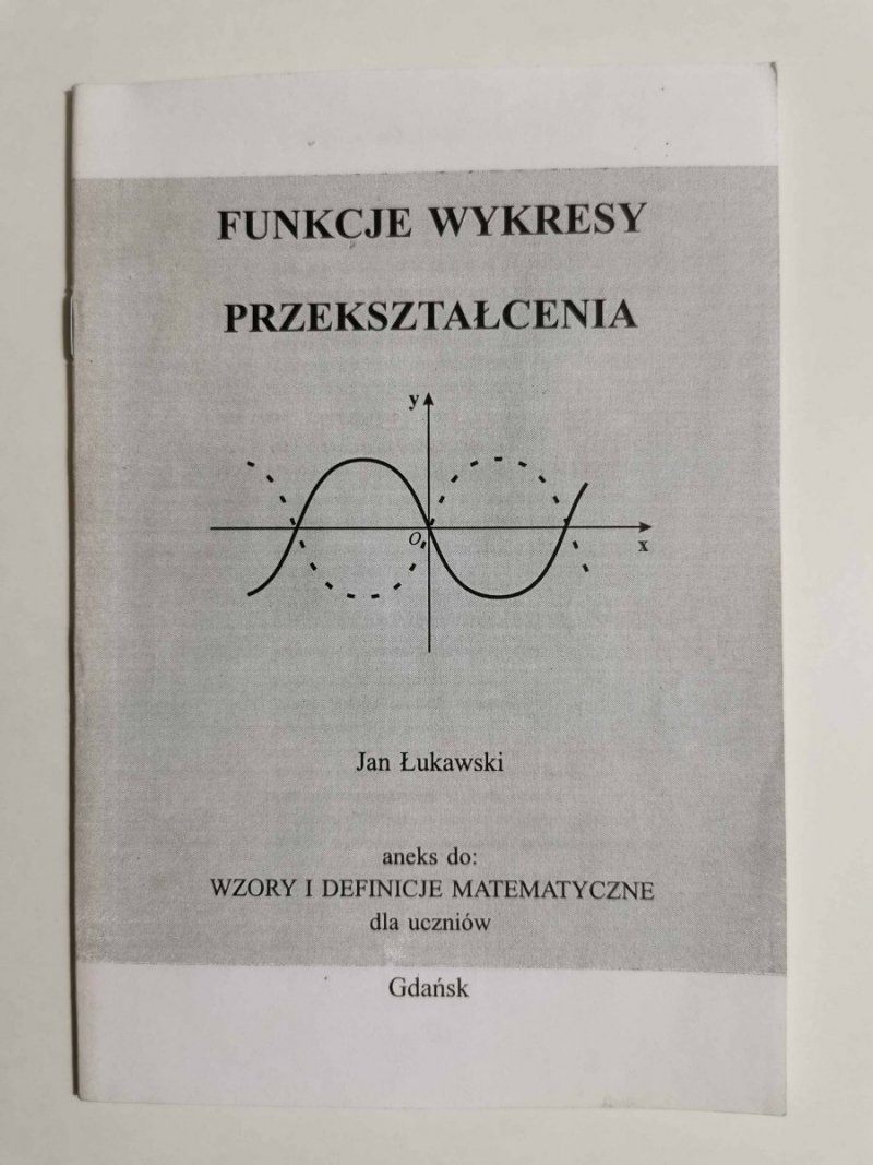 FUNKCJE WYKRESY PRZEKSZTAŁCENIA. ANEKS DO WZORY I DEFINICJE MATEMATYCZNE DLA UCZNIÓW 