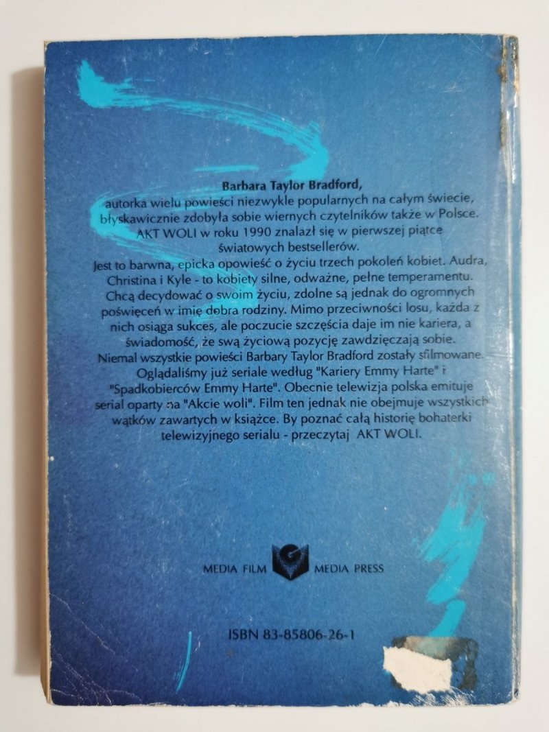 AKT WOLI - Barbara Taylor Bradford 