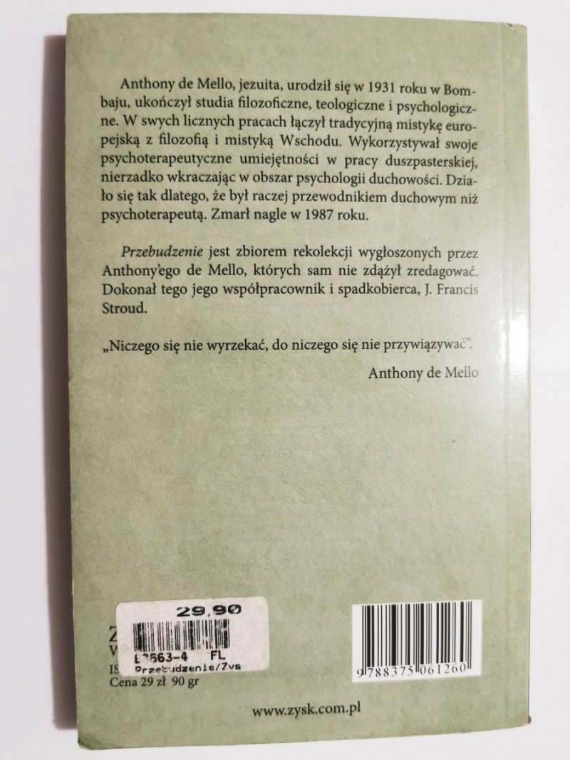 PRZEBUDZENIE - Anthony De Mello 2004